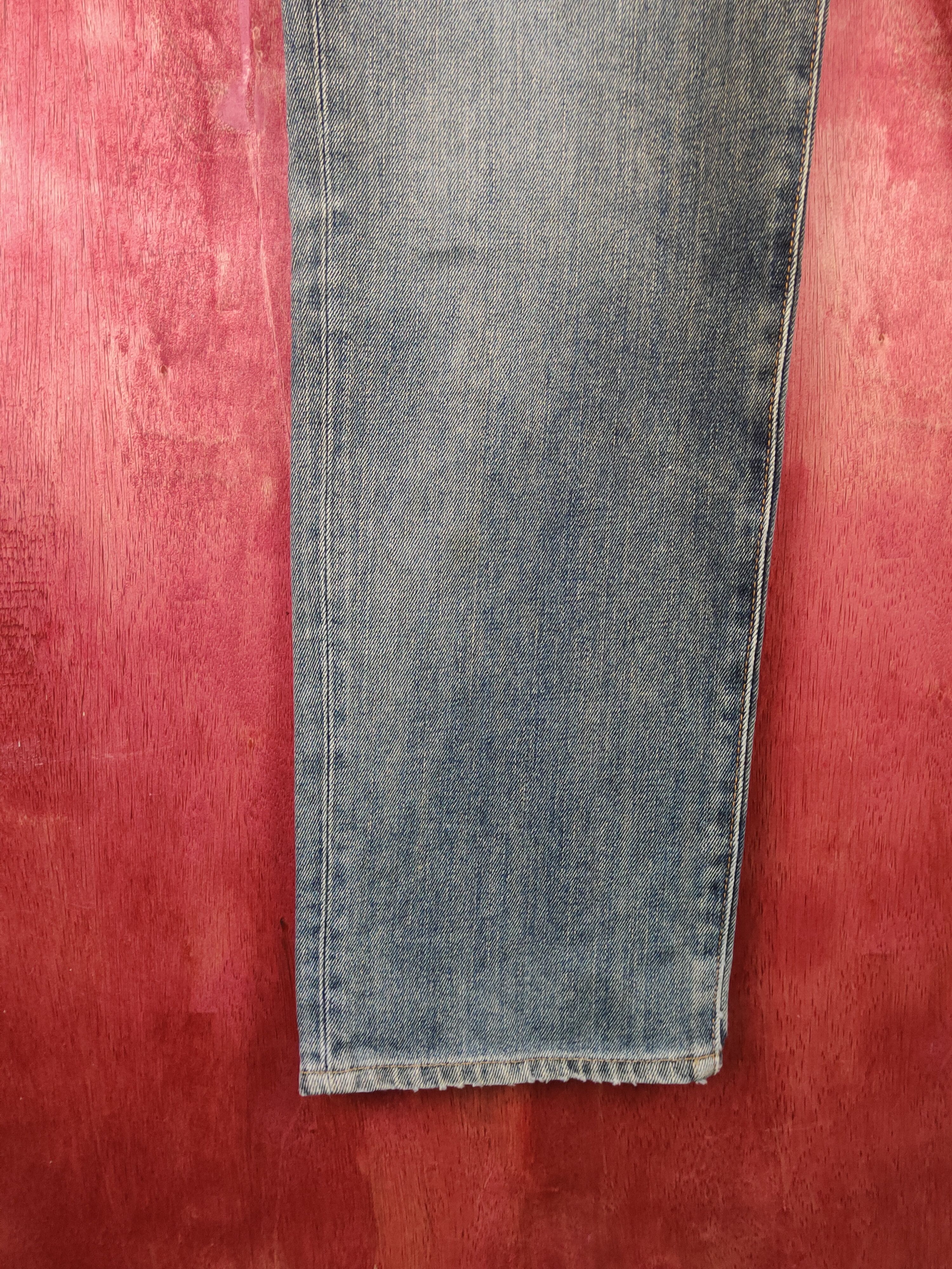 Edwin Edwin Dark Blue Faded distressed jeans Denim #S1608 Size US 35 - 4 Thumbnail