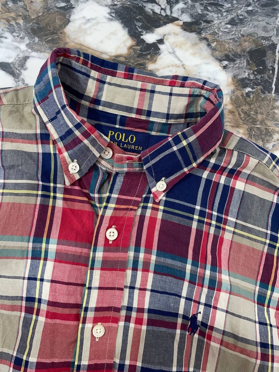 Polo Ralph Lauren Polo Ralph Lauren Checkered Short Sleeve Shirt Size S Size US S / EU 44-46 / 1 - 2 Thumbnail