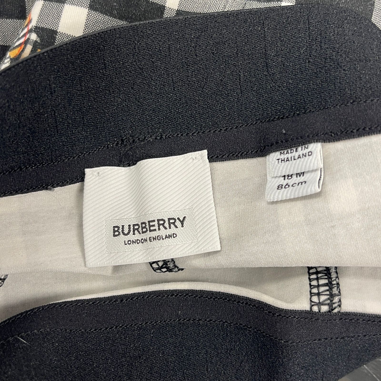 BURBERRY Babies' Bear Print Cotton Leggings size 18 Months