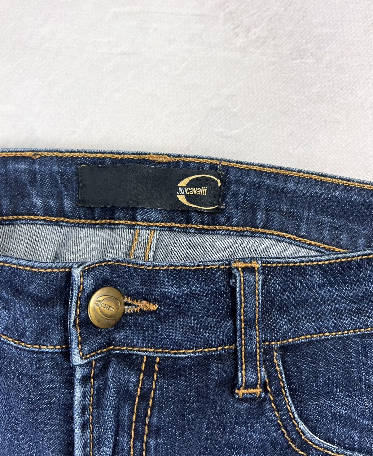 Japanese Brand × Roberto Cavalli × Vintage Avant Garde Japanese Denim Roberto Cavalli Vintage Y2k Style Size US 28 / EU 44 - 8 Thumbnail