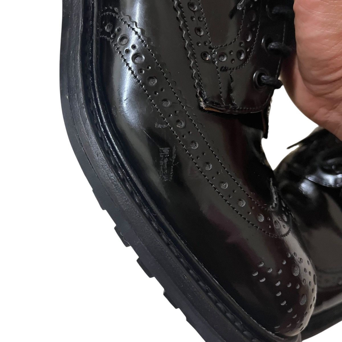 Nepenthes Authentic Nepenthes Needles England Wingtip Style Shoes Size US 8.5 / EU 41-42 - 4 Thumbnail
