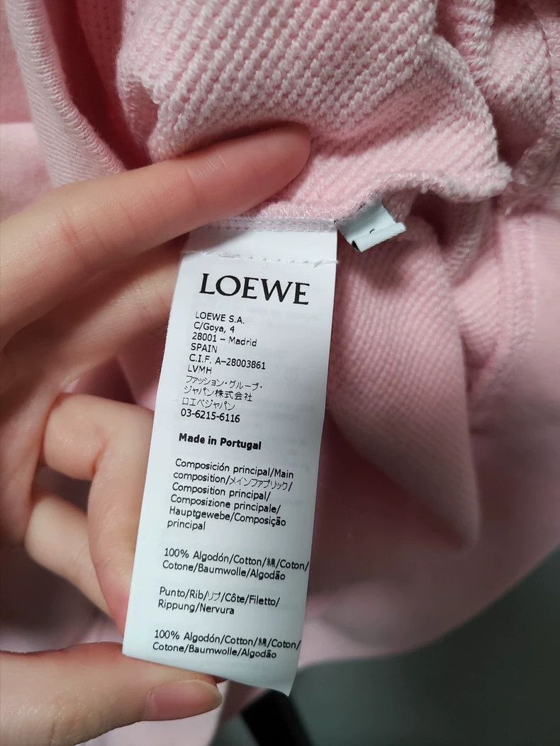 Loewe LOEWE Miyazaki Hayao's Totoro Pink Long-Sleeve Hooded Swea Size S / US 4 / IT 40 - 8 Thumbnail