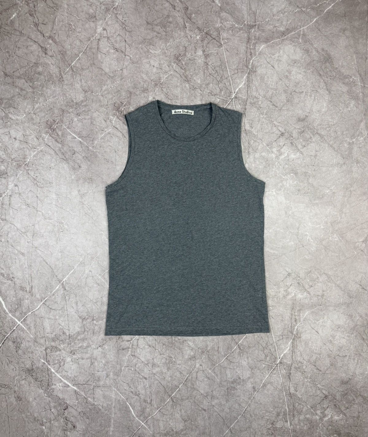 Acne Studios Acne Studios Men's "Bye C Base" Tank Top — Heather Grey Size US M / EU 48-50 / 2 - 1 Thumbnail