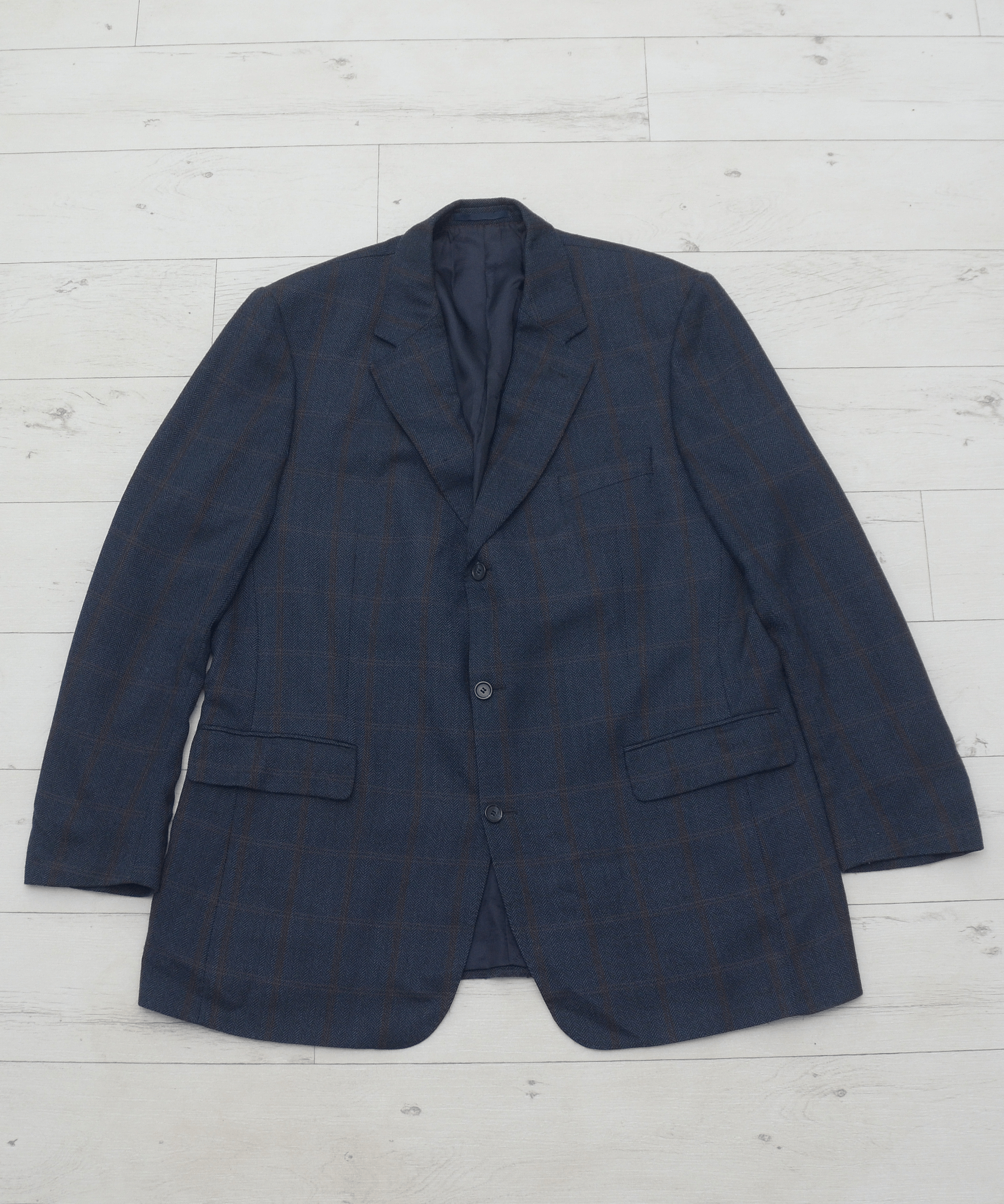 Burberry × Burberry Prorsum Vintage BURBERRY London Wool Tweed Check Blazer size 56 Size 54R - 1 Thumbnail