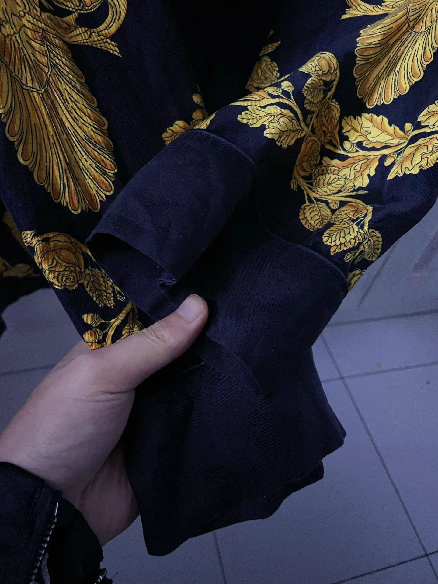 Bottega Veneta Versace Silk Shirt Black Gold Baroque Runway Limited 2XL Size US XXL / EU 58 / 5 - 6 Thumbnail
