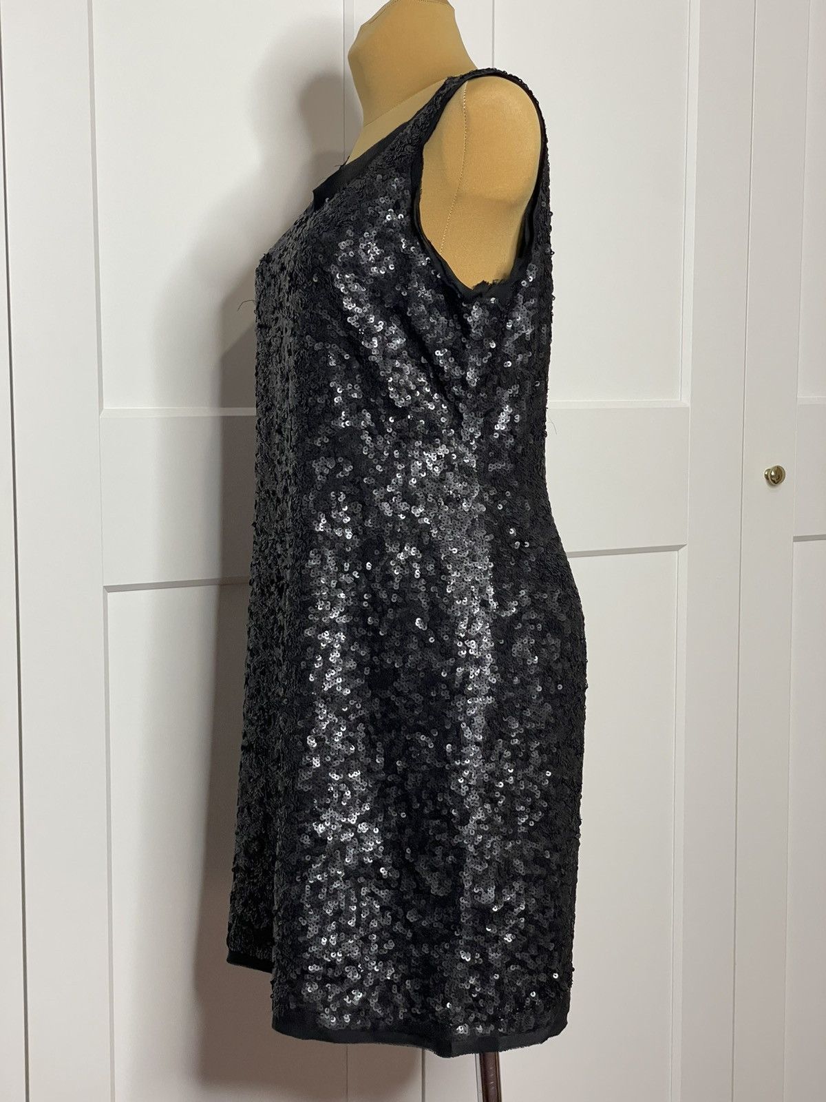 Talbots Black silk dress with sequins Size L / US 10 / IT 46 - 5 Thumbnail
