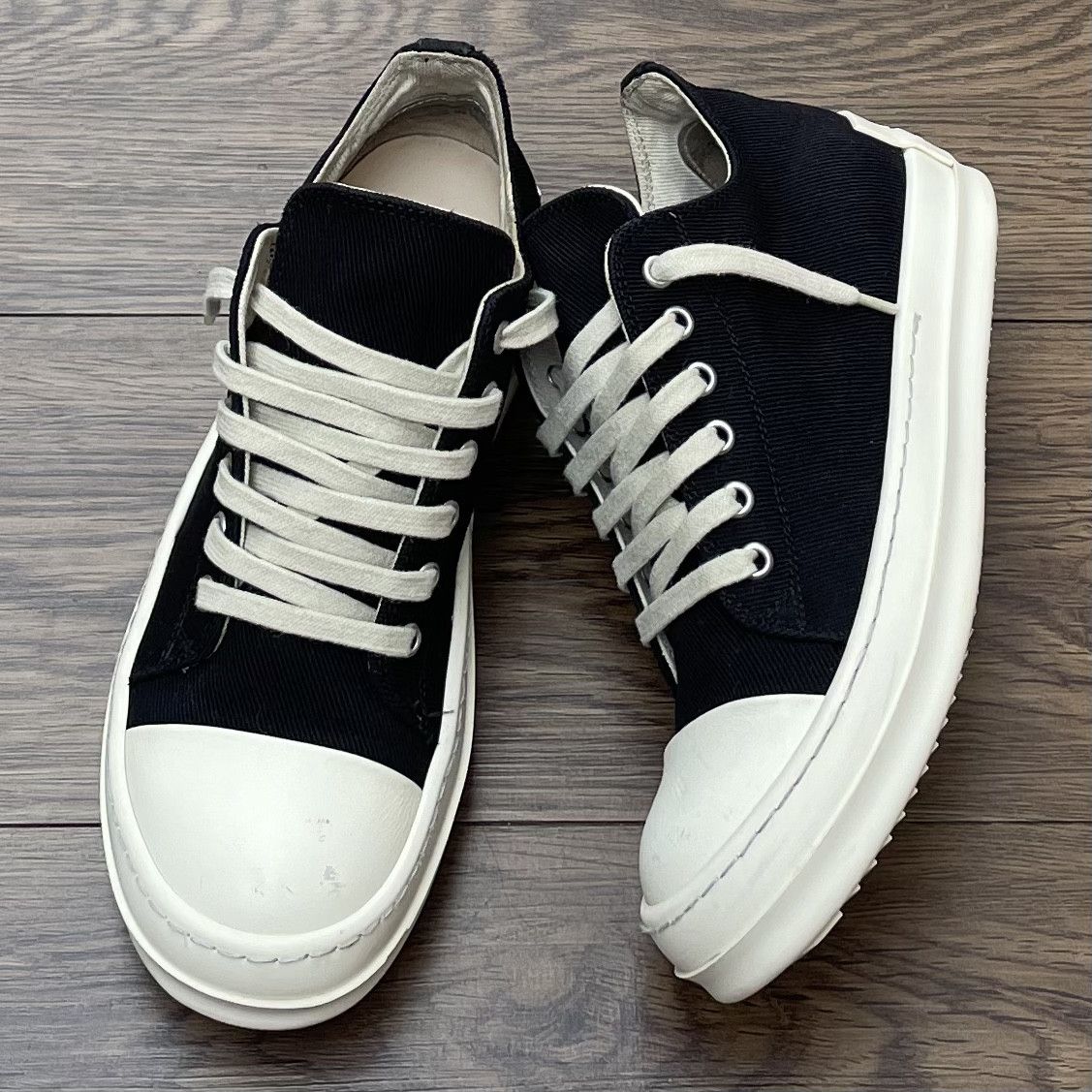 Rick Owens Drkshdw Rick Owens DRKSHDW License Plate Ramones Low Size US 6 / IT 36 - 1 Thumbnail