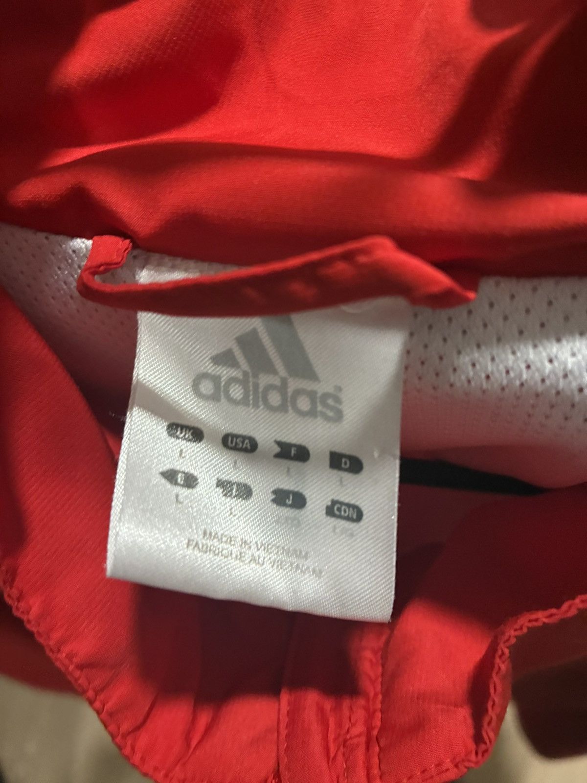Adidas Adidas red windbreaker jacket Size L #windbreaker Size US L / EU 52-54 / 3 - 3 Thumbnail