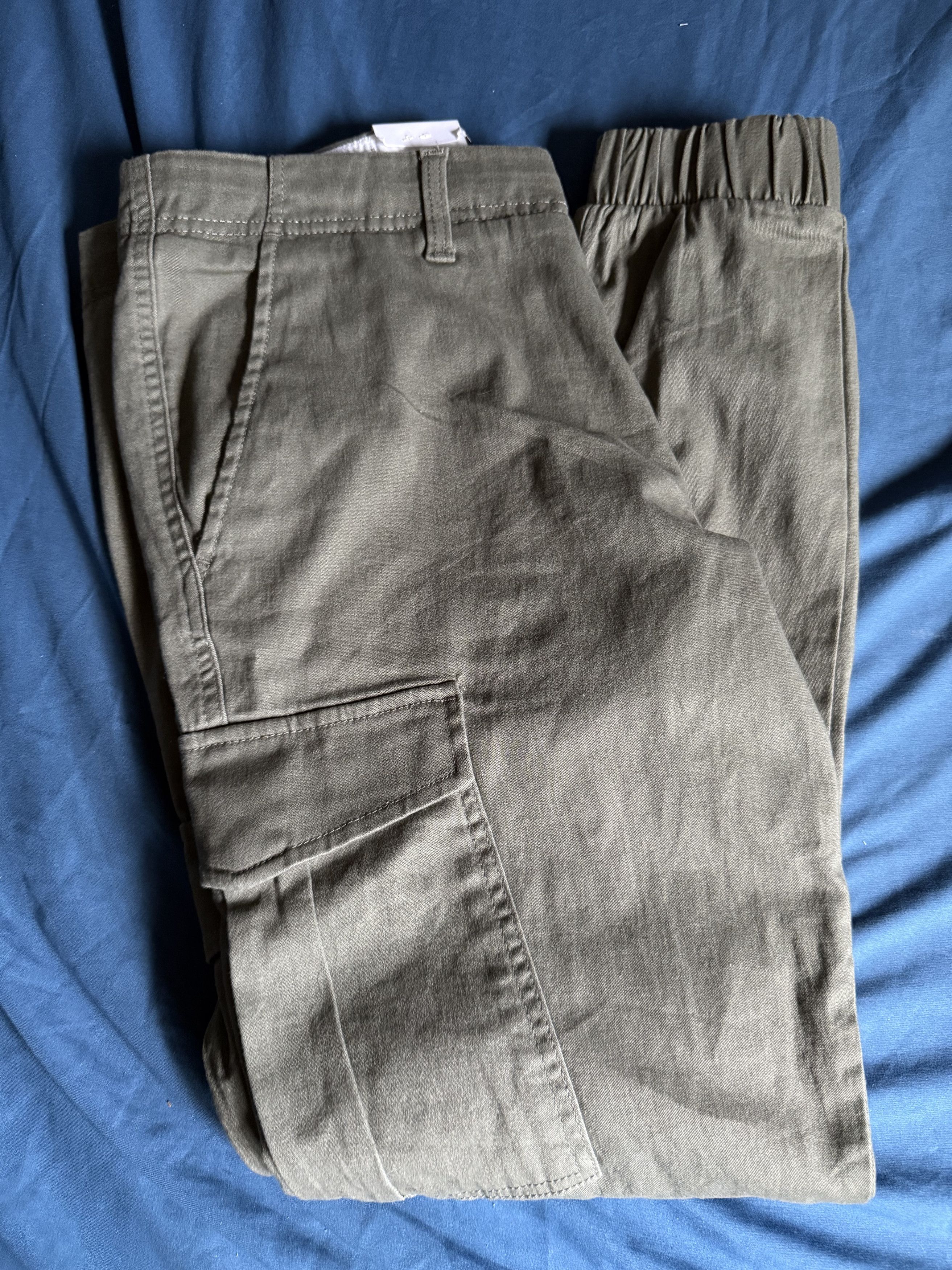 Jack & Jones JACK & JONES Slim Marco Olive Cargo Pants Joggers 34x30 Size US 34 / EU 50 - 1 Thumbnail