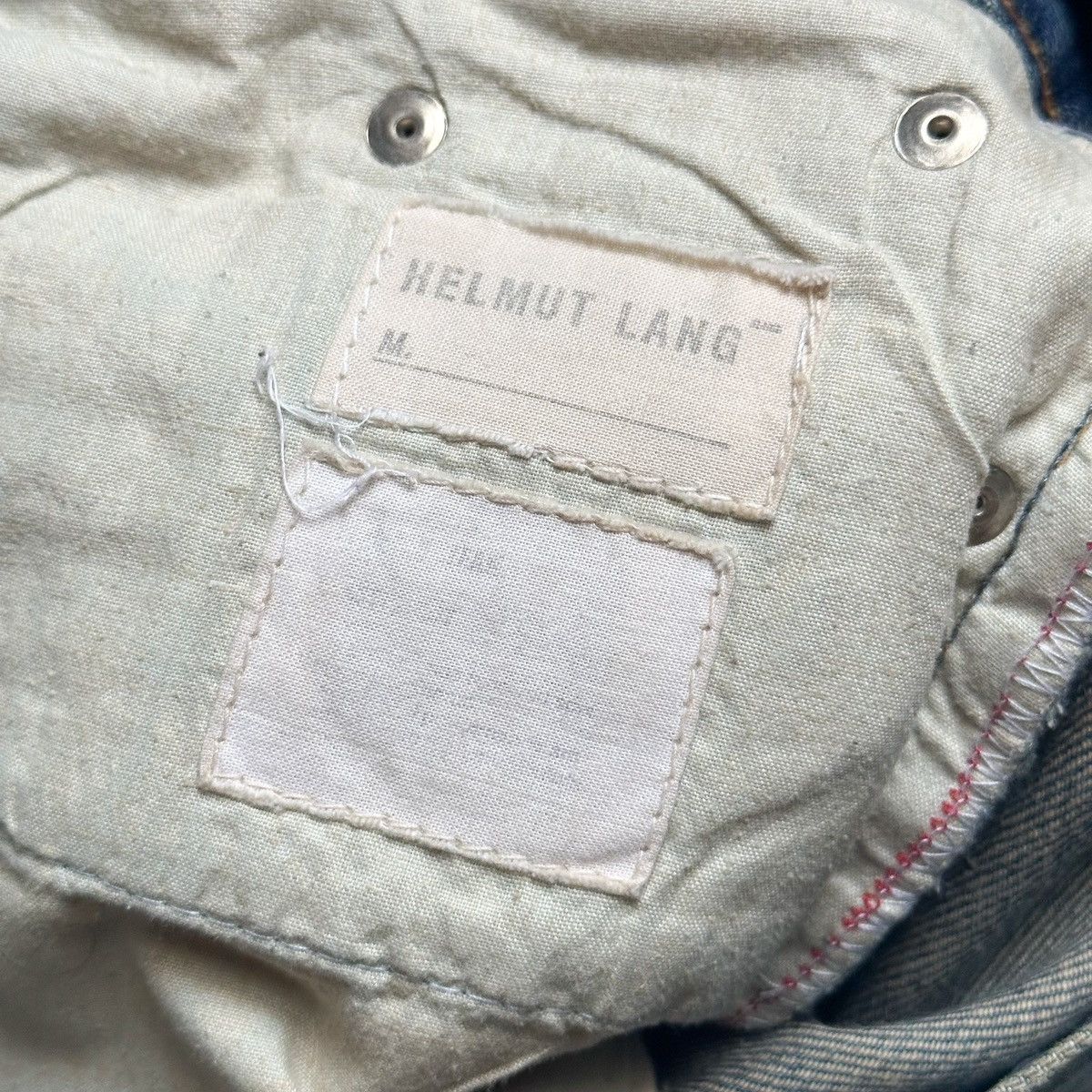 Helmut Lang × Vintage Helmut Lang SS2000 Green Painter Denim Size US 34 / EU 50 - 5 Thumbnail