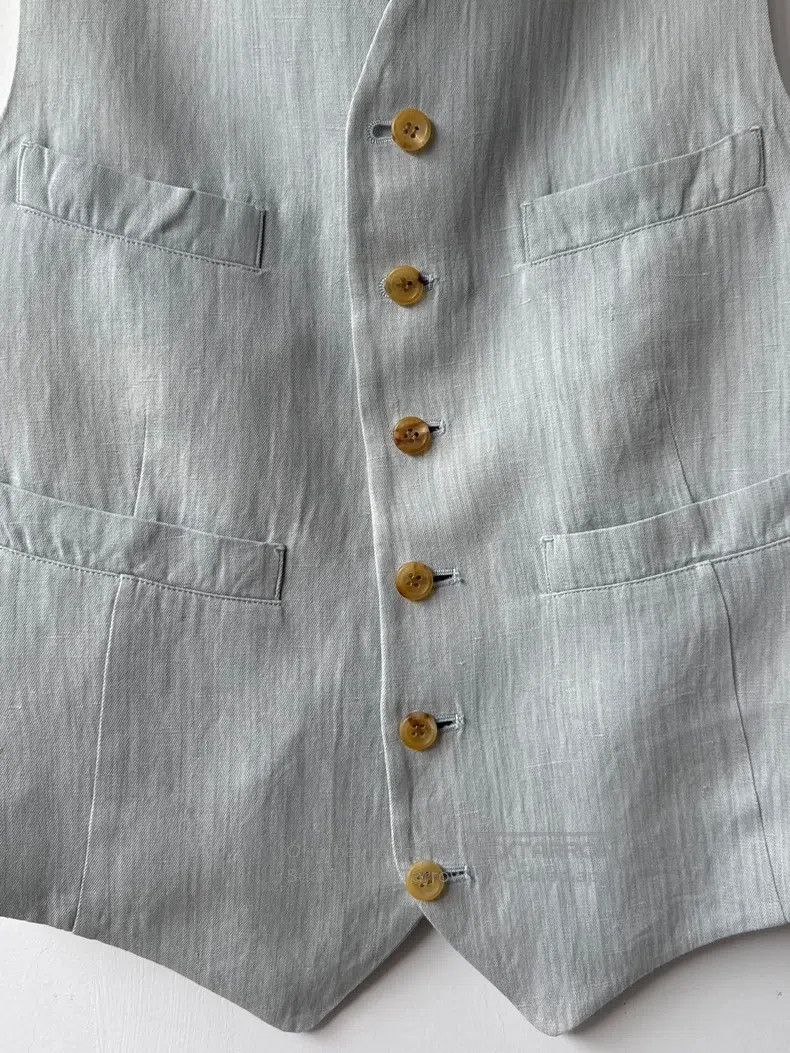 Yohji Yamamoto Yohji Yamamoto size os 90S plant-dyed linen vest Size US M / EU 48-50 / 2 - 5 Thumbnail