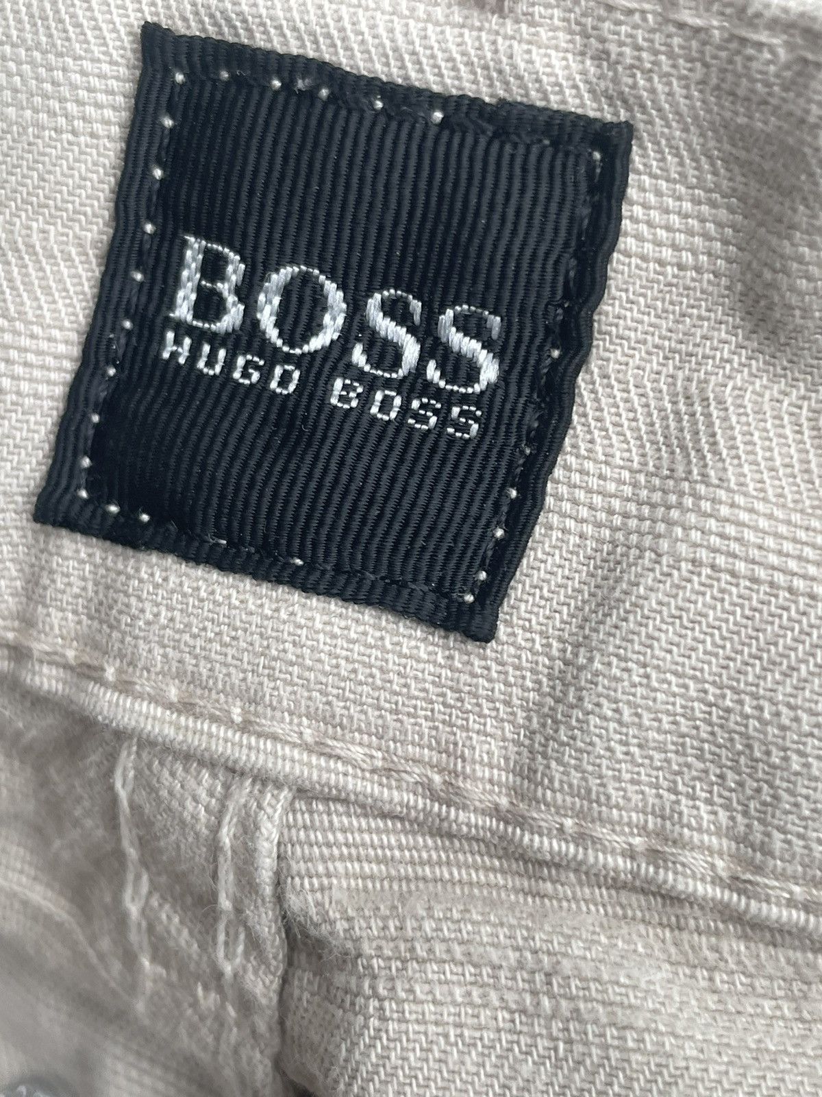 Designer Vintage Hugo Boss Herringbone Twill Size US 33 - 14 Thumbnail