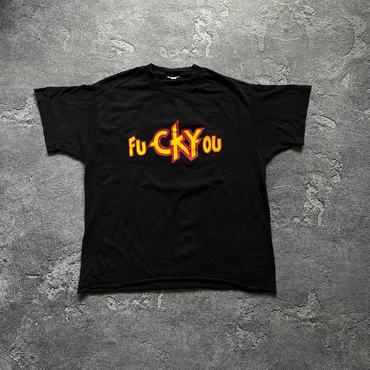 VINTAGE CKY BAND TOUR FU CKY OU DISTRESSED SHIRT