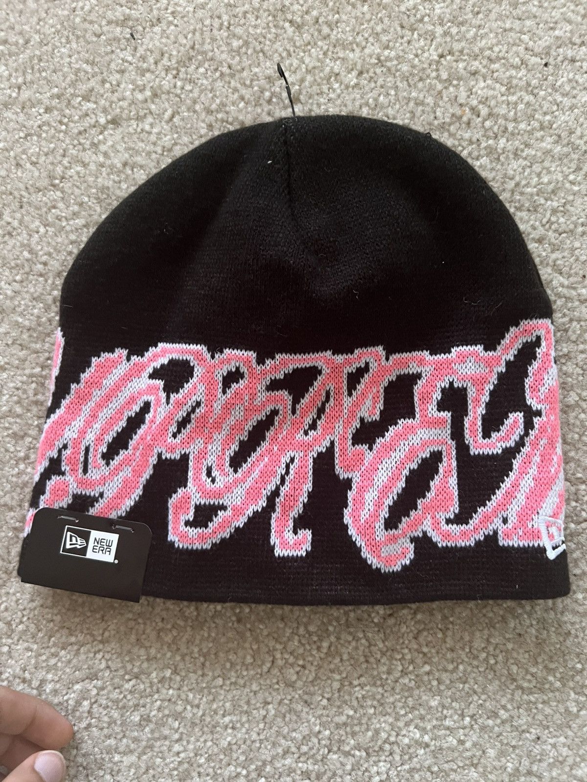 Supreme New era cursive beanie Size ONE SIZE - 2 Thumbnail
