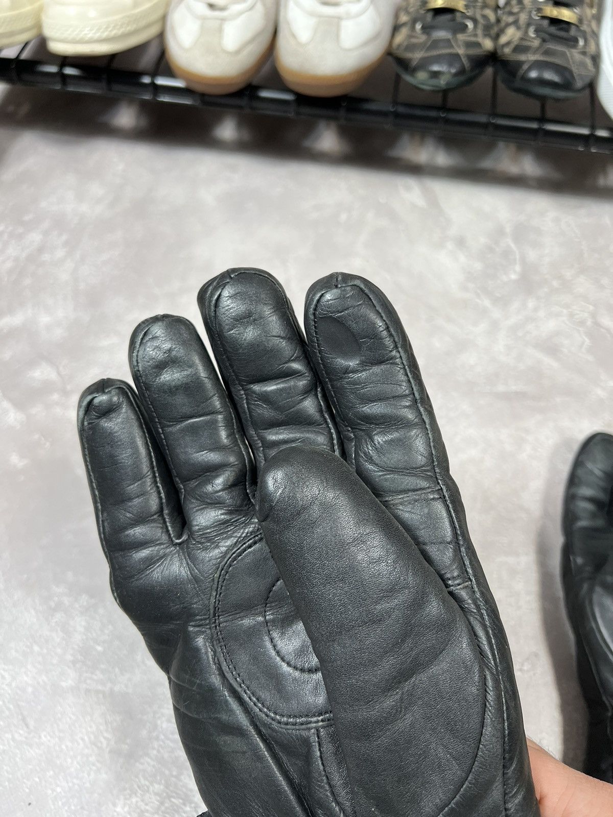 Leather Vintage Frank Thomas Racing Leather Gloves Size ONE SIZE - 5 Thumbnail