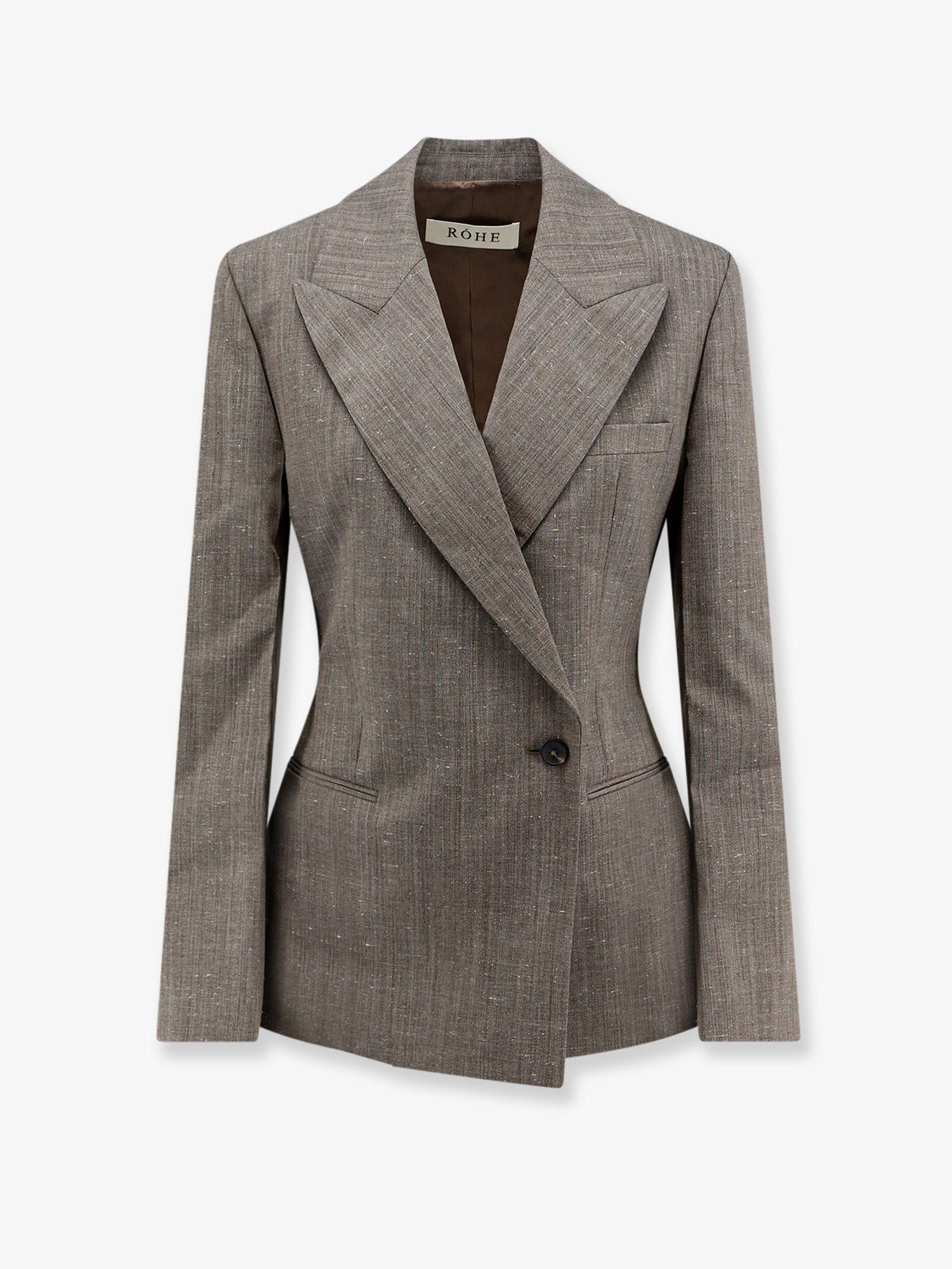 Hourglass Shaped Wool Blend Blazer, Women's