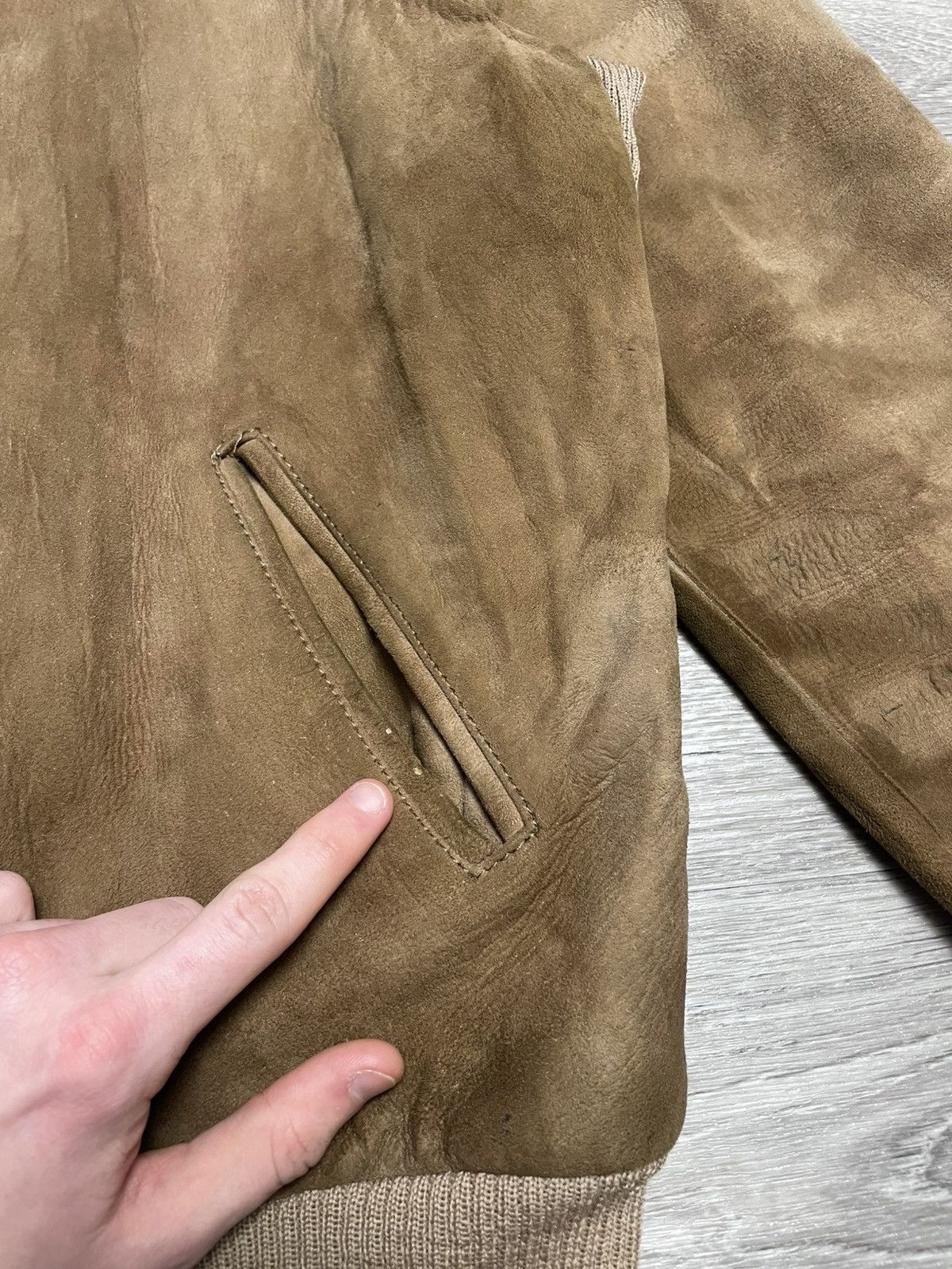If Six Was Nine Vintage Brown Real Suede Button-Up Jacket Size US M / EU 48-50 / 2 - 8 Thumbnail