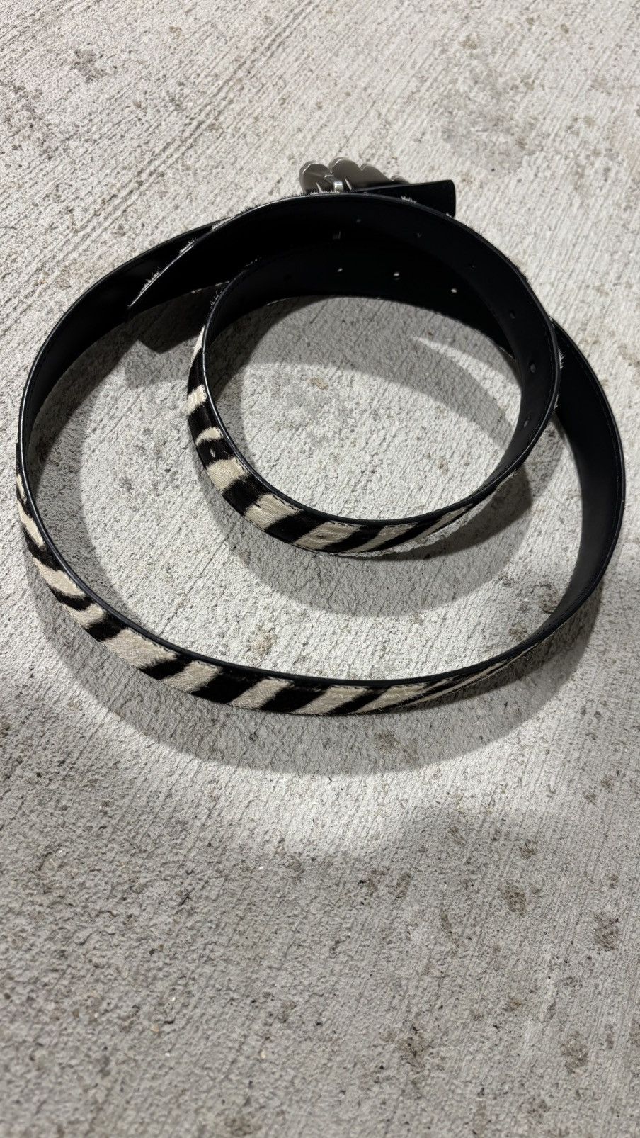 1199 Bazo 1199 Zebra Belt Size 32 - 6 Thumbnail