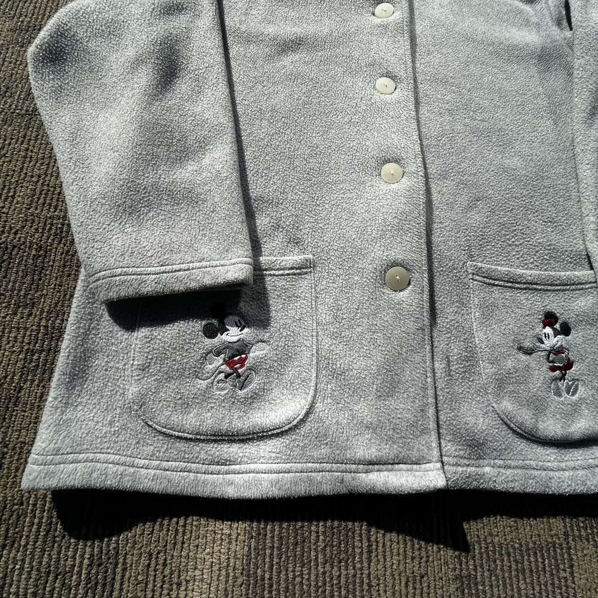 Disney VINTAGE DISNEY STORE Mickey & Minnie Hearts Fleece Jacket Size XL / US 12-14 / IT 48-50 - 4 Thumbnail