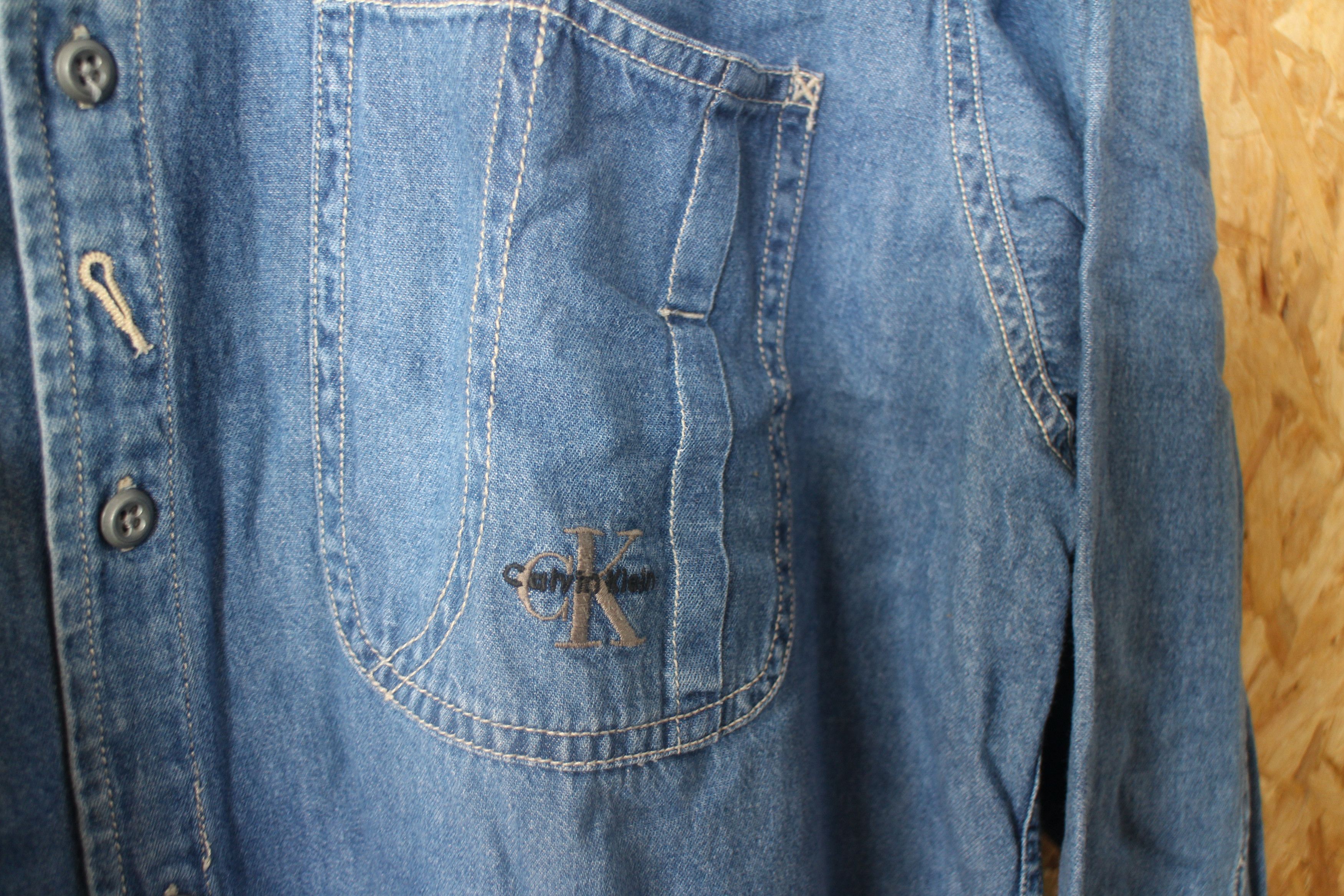 Calvin Klein CK Men Denim Blue Denim Calvin Klein Shirt Size M Size US M / EU 48-50 / 2 - 3 Thumbnail