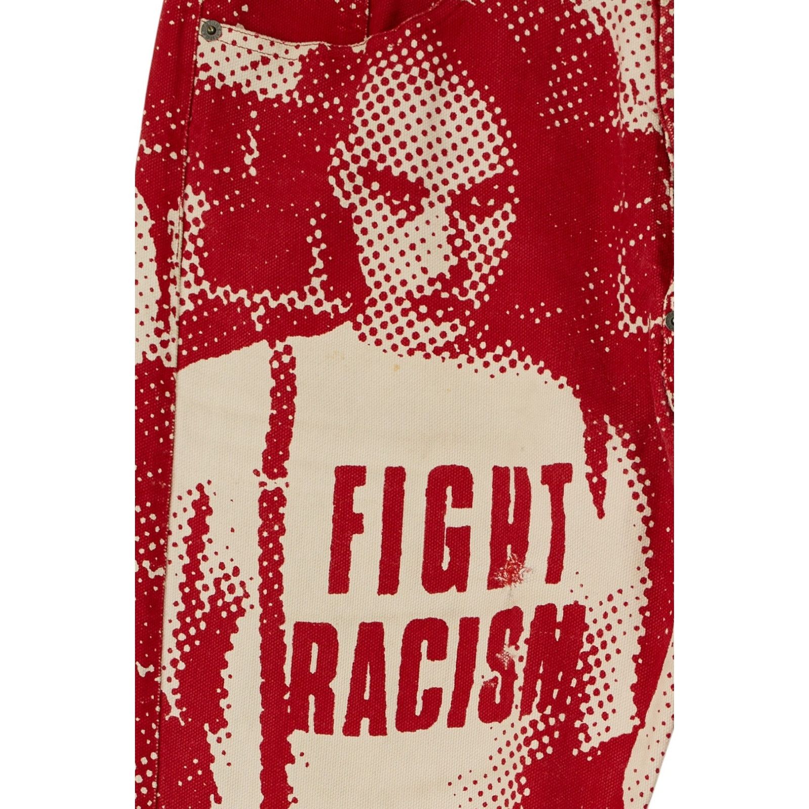Jean Paul Gaultier F/W 1997 'Fight Racism' Denim Jeans Size US 32 / EU 48 - 3 Thumbnail