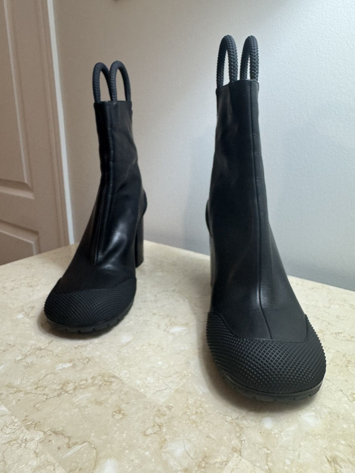 Random Identities RANDOM IDENTITIES all black work boots. | Grailed