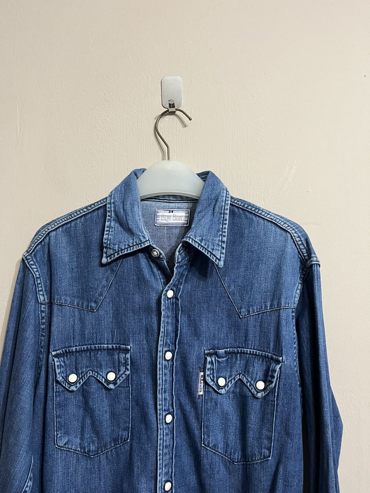 Blue Blue Japan × Japanese Brand Vintage blue blue Snap Button Denim Size US M / EU 48-50 / 2 - 3 Thumbnail