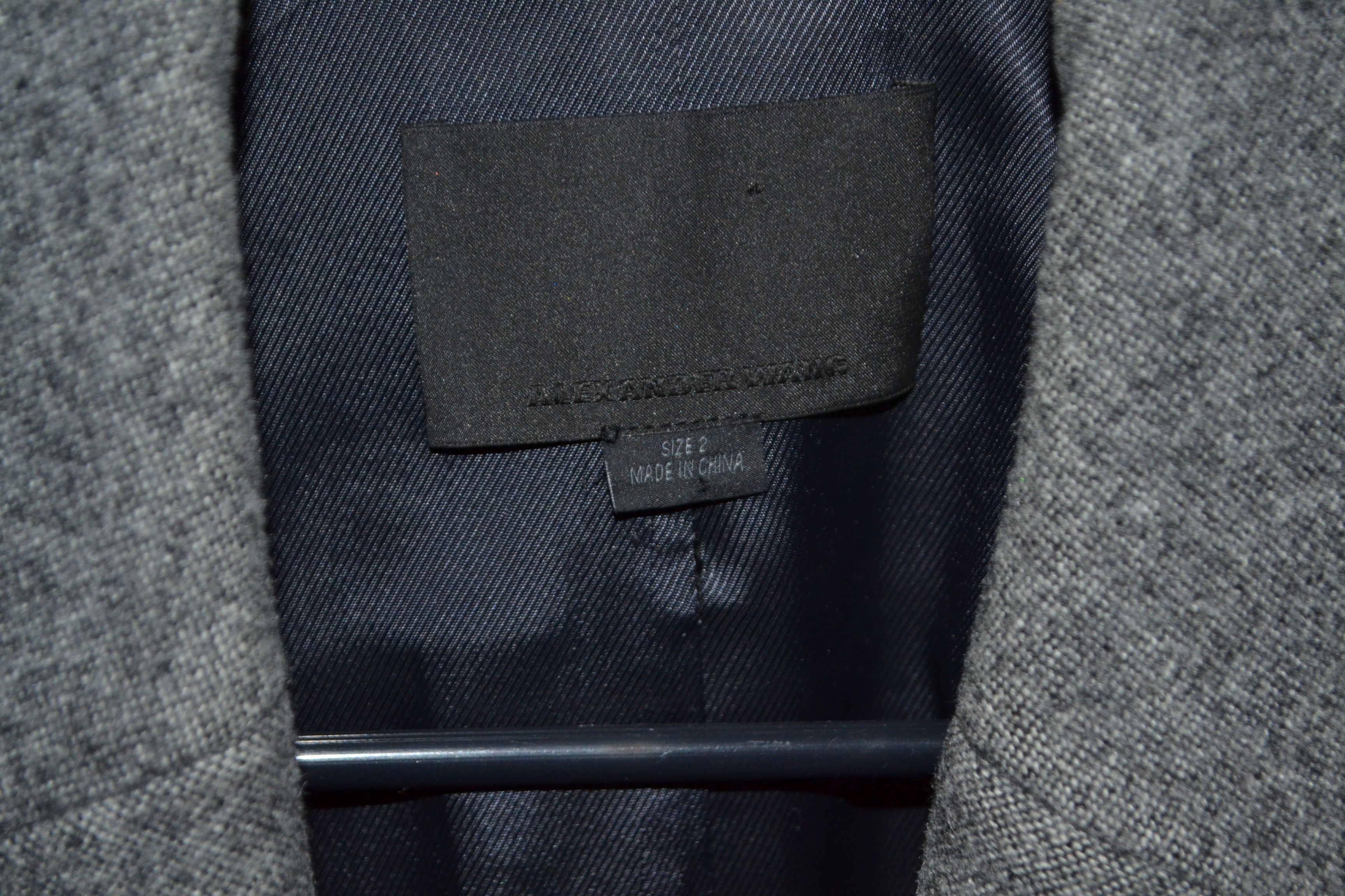 Alexander Wang Alexander Wang 2 size Wool Long Gray Coat Jacket Size XS / US 0-2 / IT 36-38 - 15 Thumbnail