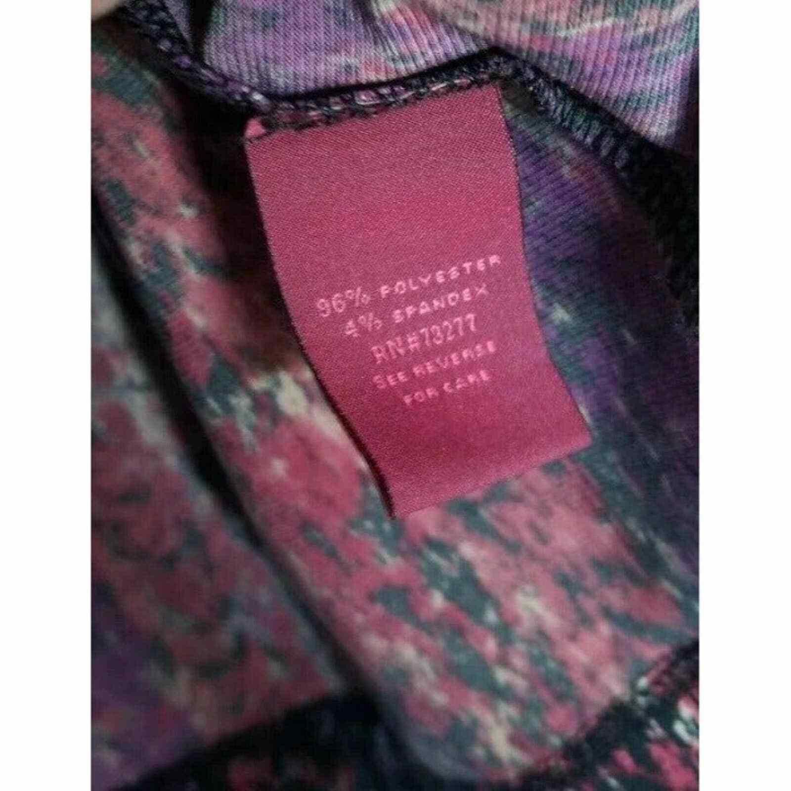 Other Women’s 212 Collection Patterned Blouse Small Maroon Burgun Size S / US 4 / IT 40 - 4 Thumbnail