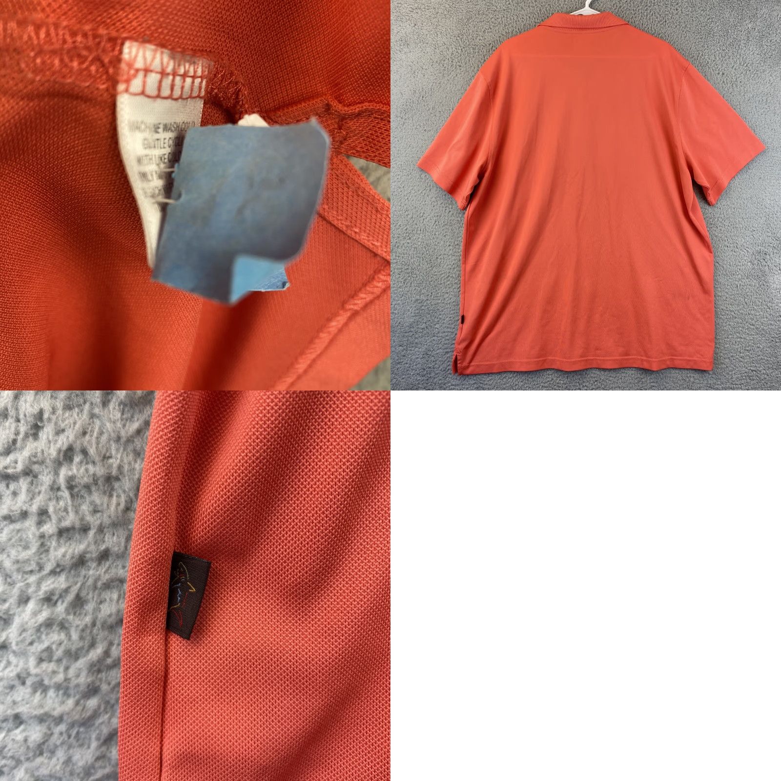 Vintage GREG NORMAN POLO SHIRT MEN'S SHORT SLEEVE GOLF DRY PLAY XL ORANGE 83-18 Size US XL / EU 56 / 4 - 8 Thumbnail