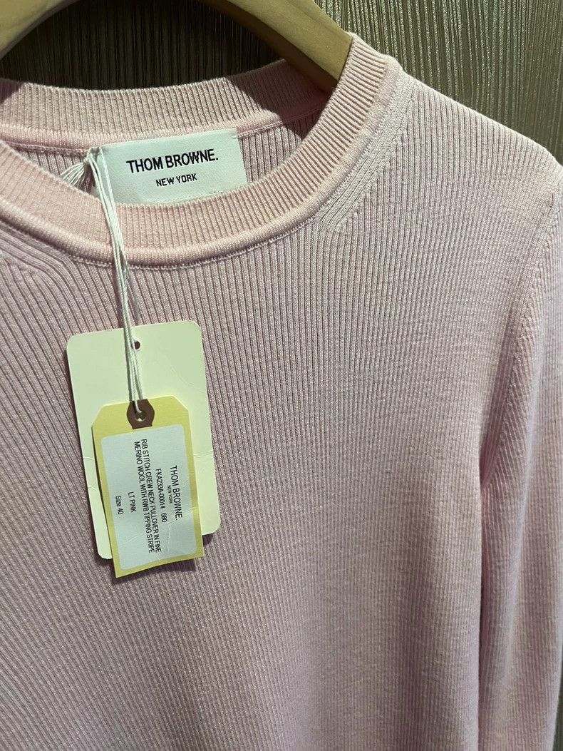 Thom Browne Thom Browne Pink wool knit sweater Size S / US 4 / IT 40 - 5 Thumbnail