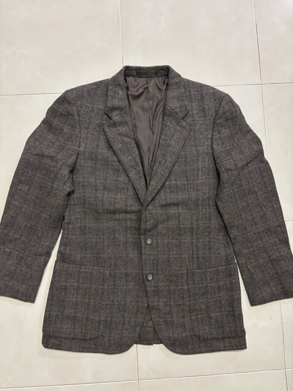 Calvin Klein VINTAGE CALVIN KLEIN WOOL PLAID BLAZER Size 34R - 2 Thumbnail