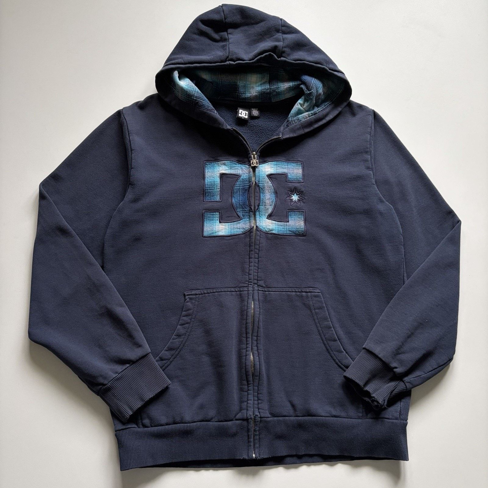 Streetwear × Vintage Vintage Y2K DC Zip Fur Hoodie LGB Style | Grailed
