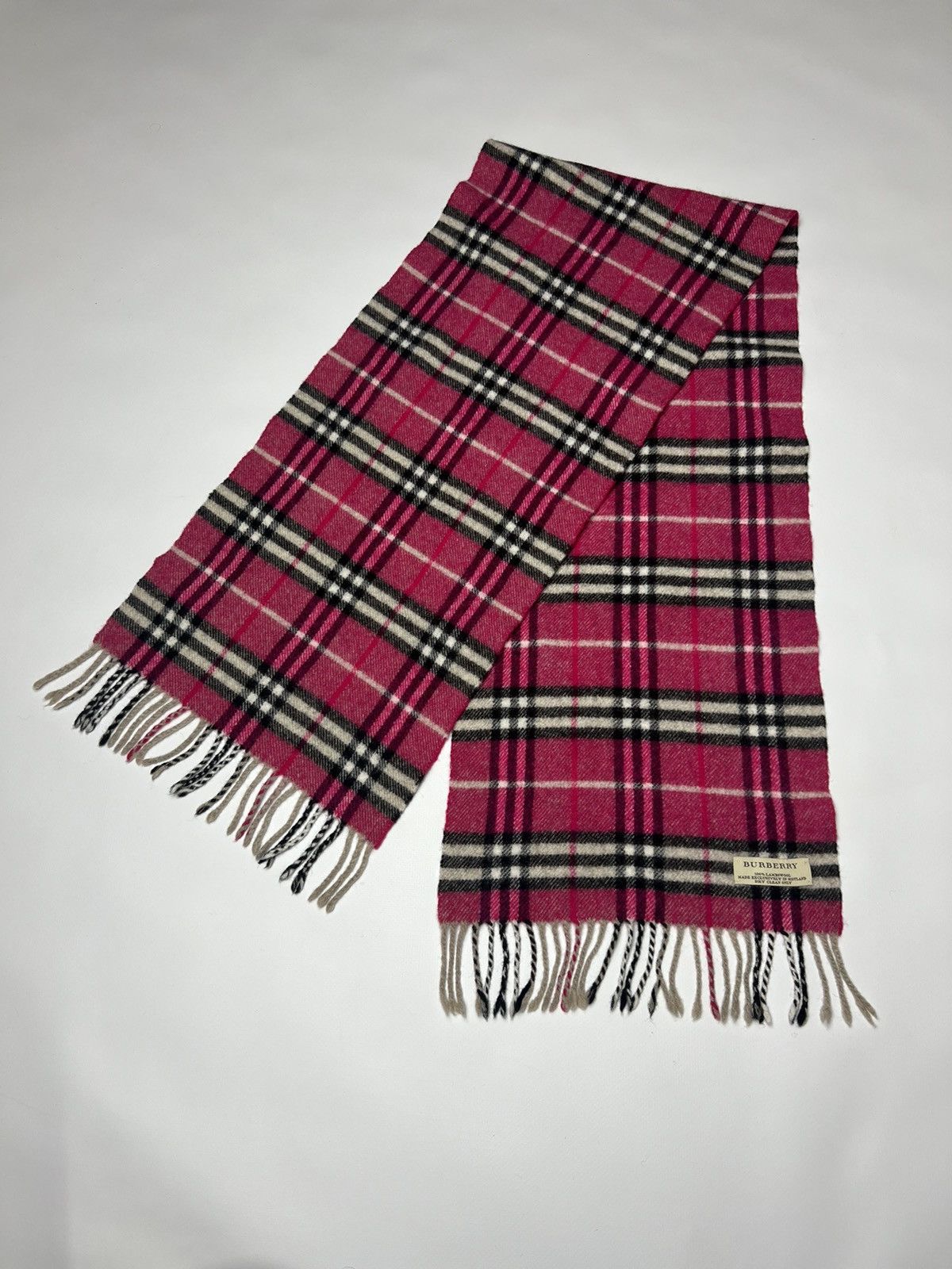 Burberry Burberry Hot Pink Scarf Size ONE SIZE - 2 Thumbnail