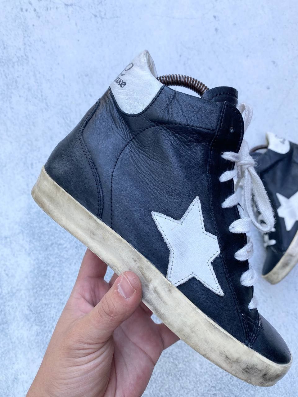 If Six Was Nine Vintage Isabel Marant Golden Goose style Faded Sneakers Size US 7 / IT 37 - 3 Thumbnail