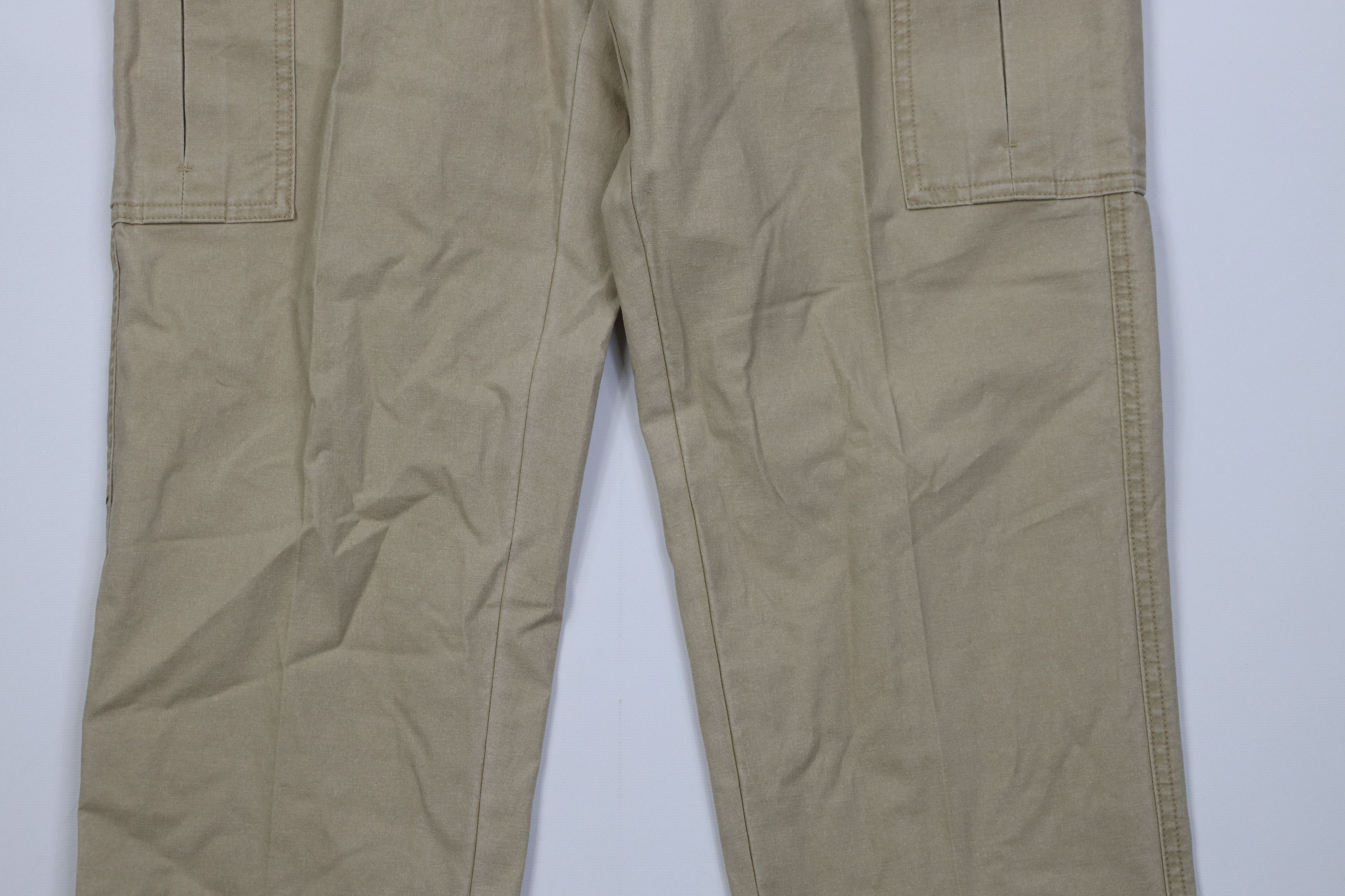 L.L. Bean Vintage 90s Y2K LL Bean Stonewash Straight Leg Cargo Pants Size US 31 - 3 Thumbnail