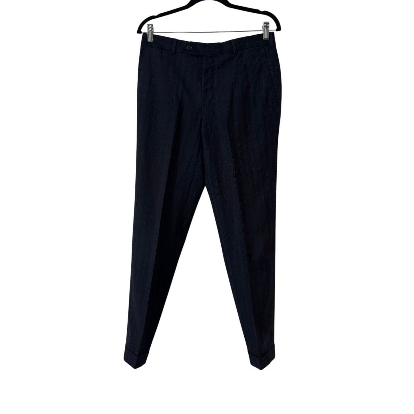 Boggi Boggi Navy Stripped Blazer Size 46R - 4 Thumbnail