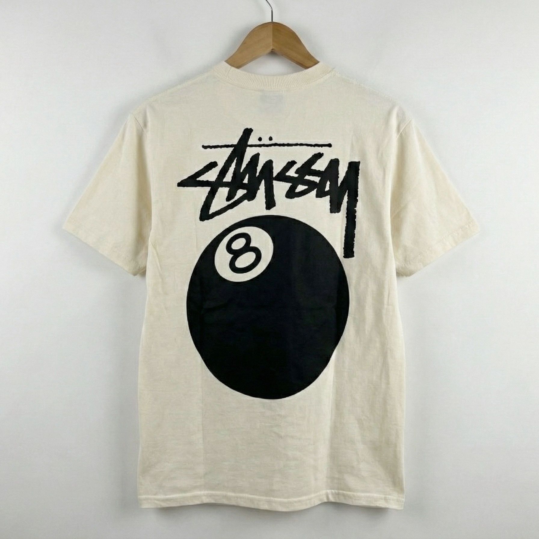 Born X Raised × Stussy Stussy Born x Raised 8 Ball Tee White | Grailed