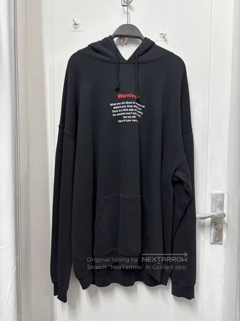 Vetements VETEMENTS Hooded Sweatshirt Black Size US M / EU 48-50 / 2 - 1 Thumbnail