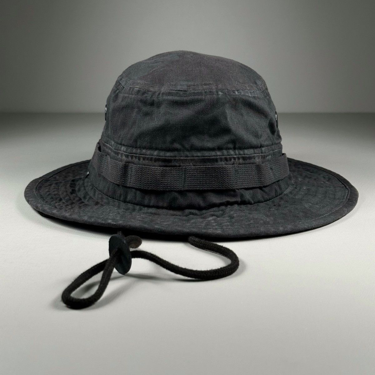 Rare Supreme Overdyed Camo Black Boonie Hat SS21