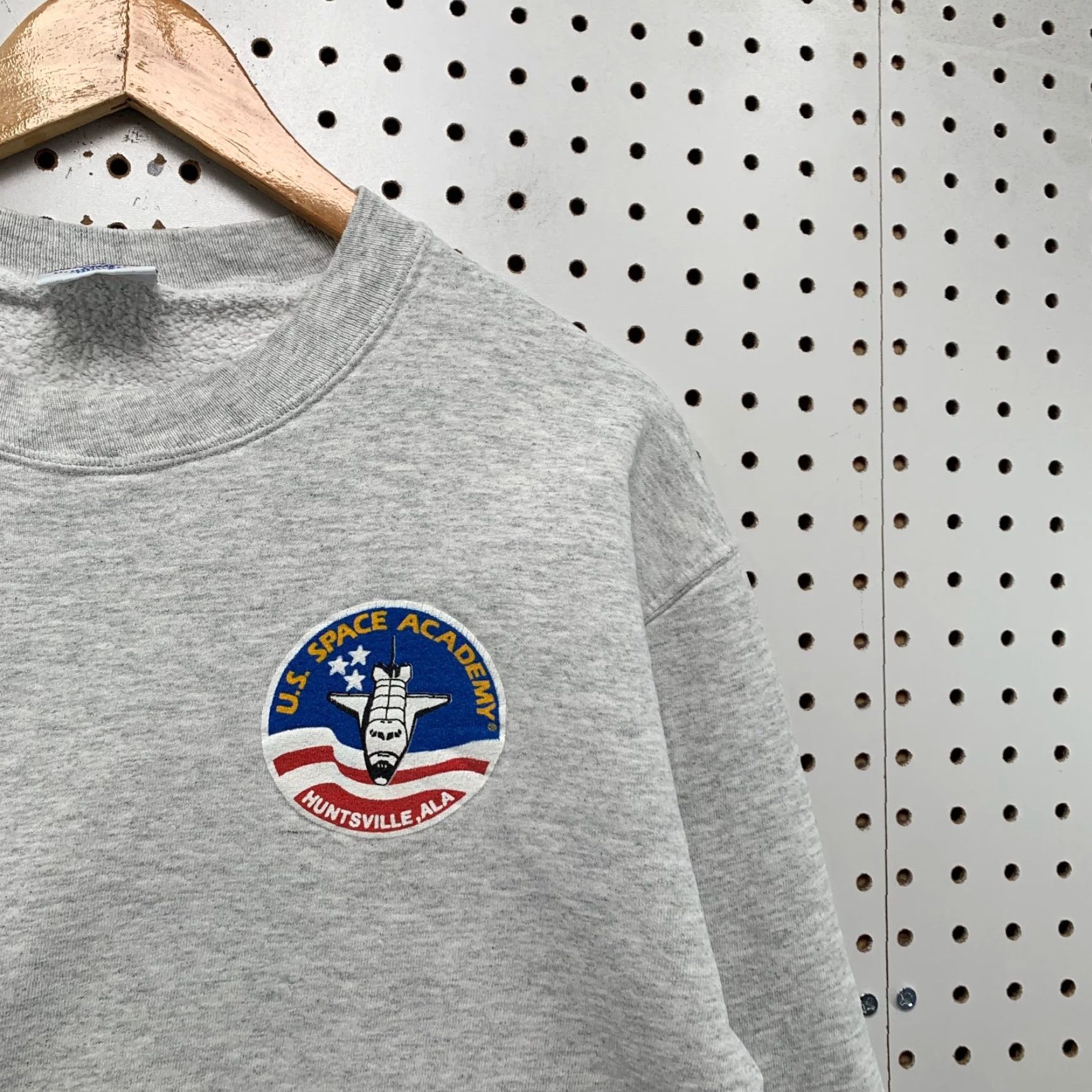 Vintage VINTAGE Space Academy Sweatshirt Mens Large Gray Crewneck Fleece USA 90s Premier Sportswear Shirts Pullover Graphic Print Mens Size US L / EU 52-54 / 3 - 7 Thumbnail