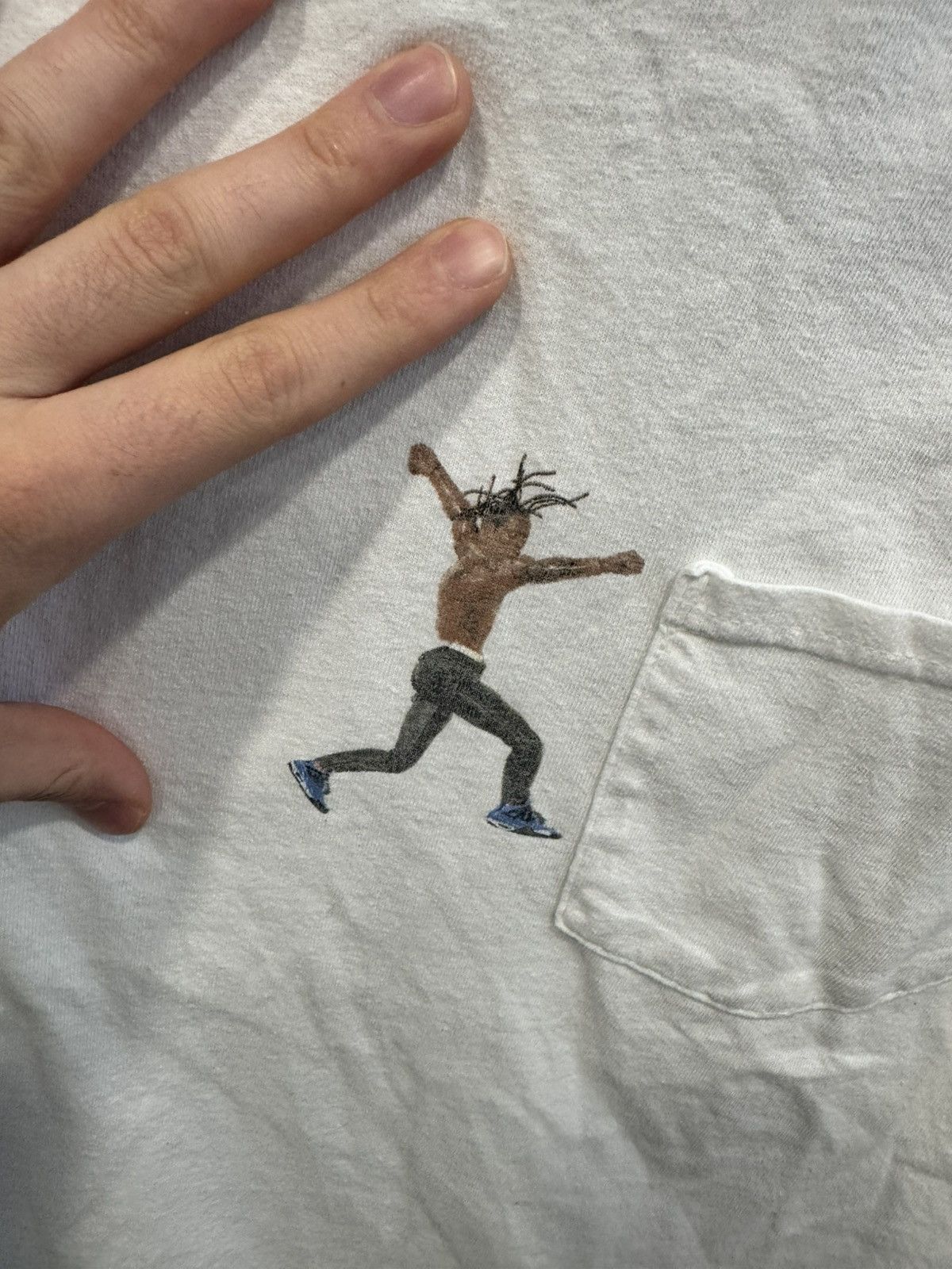 Travis Scott × Virgil Abloh Travis Scott x Virgil Abloh “HANGING BY A THREAD” T-Shirt Size US S / EU 44-46 / 1 - 4 Thumbnail