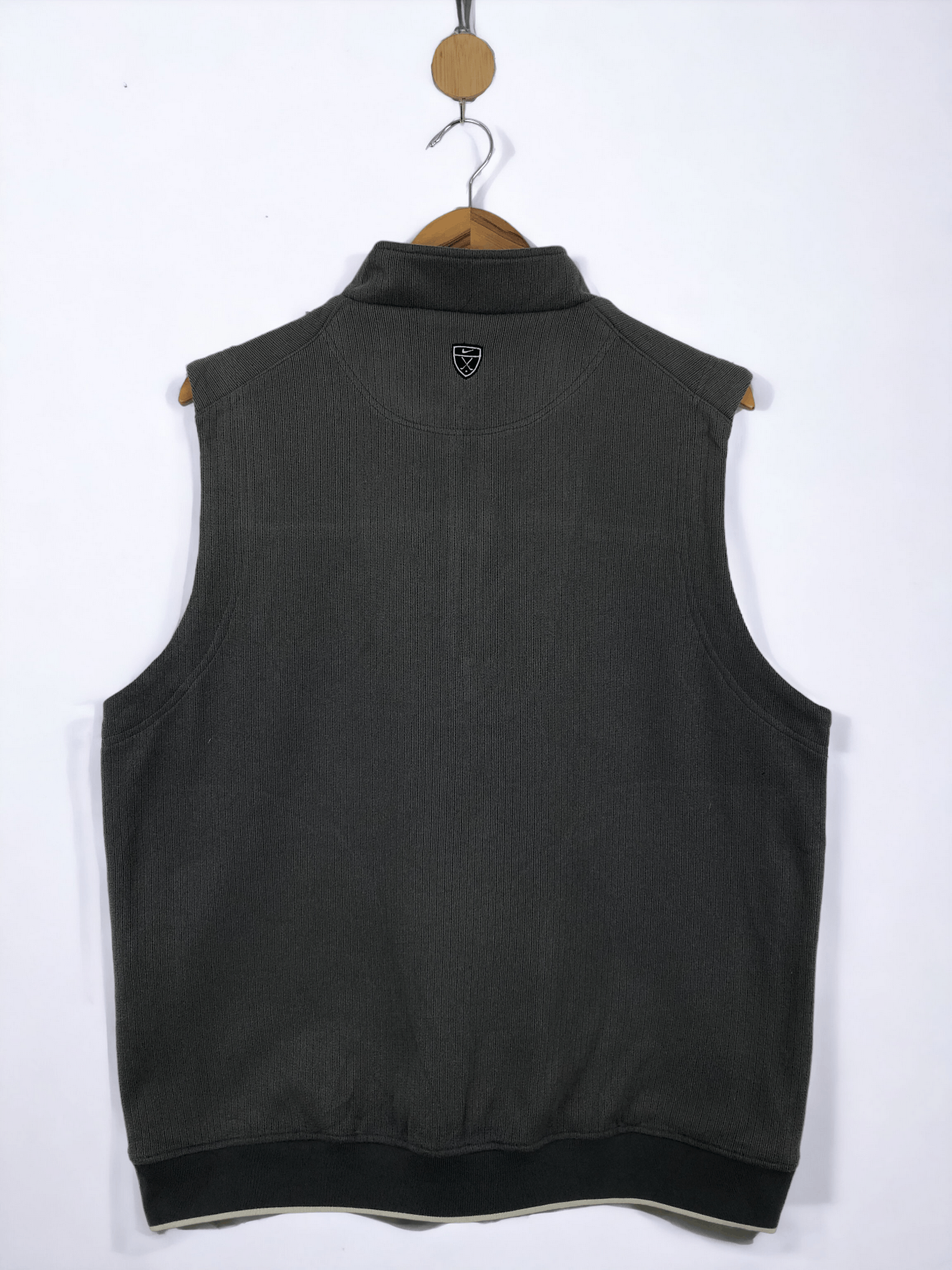 Nike Vintage Nike Golf Fleece Half Zipper Light Vest JA0003 Size US XL / EU 56 / 4 - 3 Thumbnail