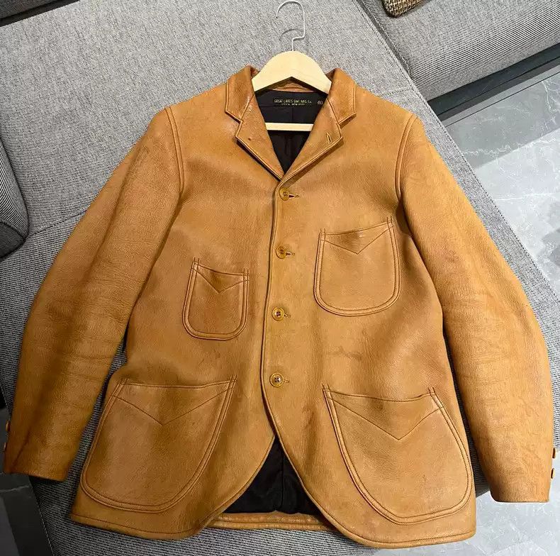 Freewheelers Darius primary color deerskin jacket