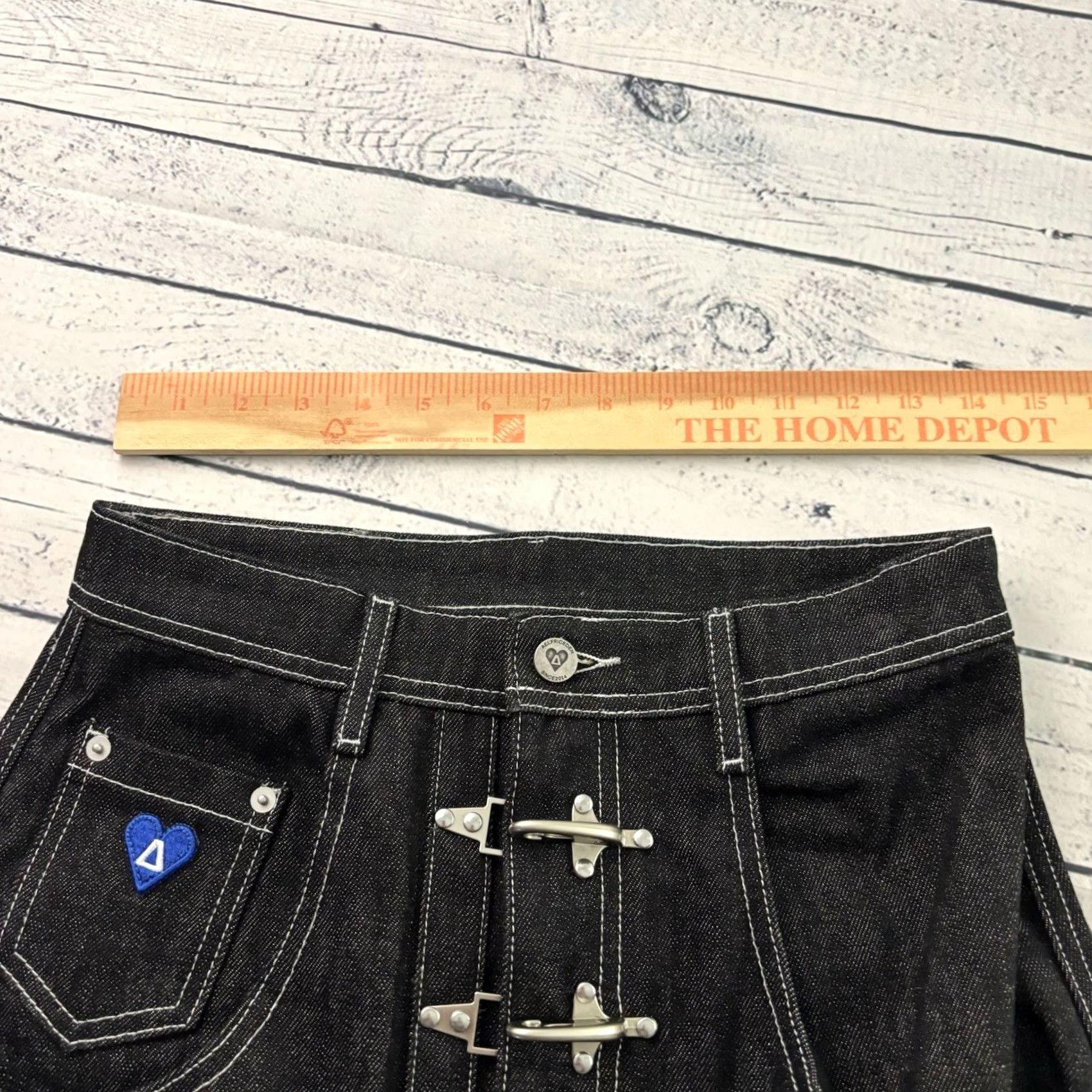 Vintage Aelfric Eden Jeans Women Wide-Leg Black 28 Denim Cotton 5-Pocket 28 Women's Jeans 28 Black Aelfric Eden Wide-Leg Denim Jeans Size 28" / US 6 / IT 42 - 5 Thumbnail