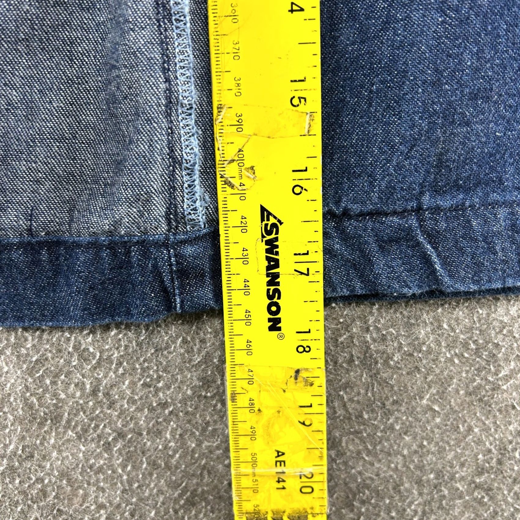 Denime VINTAGE Denim Maxi Skirt Womens 12 Waist Blue Long Pencil Dark Wash Cotton 90s Mermaid Button Pleated Pockets 80s 90s Theme Boys Girls Mens Womens Size 34" / US 12 / IT 48 - 6 Thumbnail