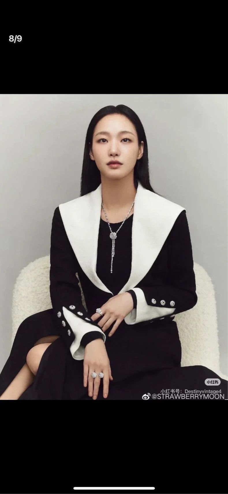 Chanel Chanel Black and white silk lapel short jacket 2504-Nextarr Size XS / US 0-2 / IT 36-38 - 8 Thumbnail