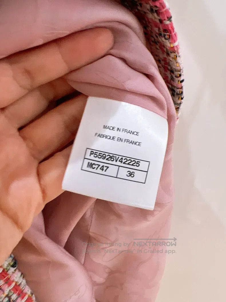 Chanel Chanel 17 colourful knitted dress Xiaoxiang V-neck fur-edg Size XS / US 0-2 / IT 36-38 - 8 Thumbnail