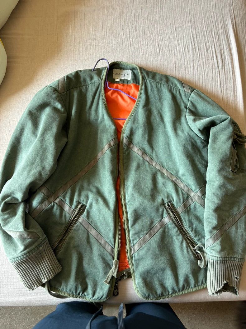 greg lauren Reconstruction of Flight Jacket with Ancient Cl