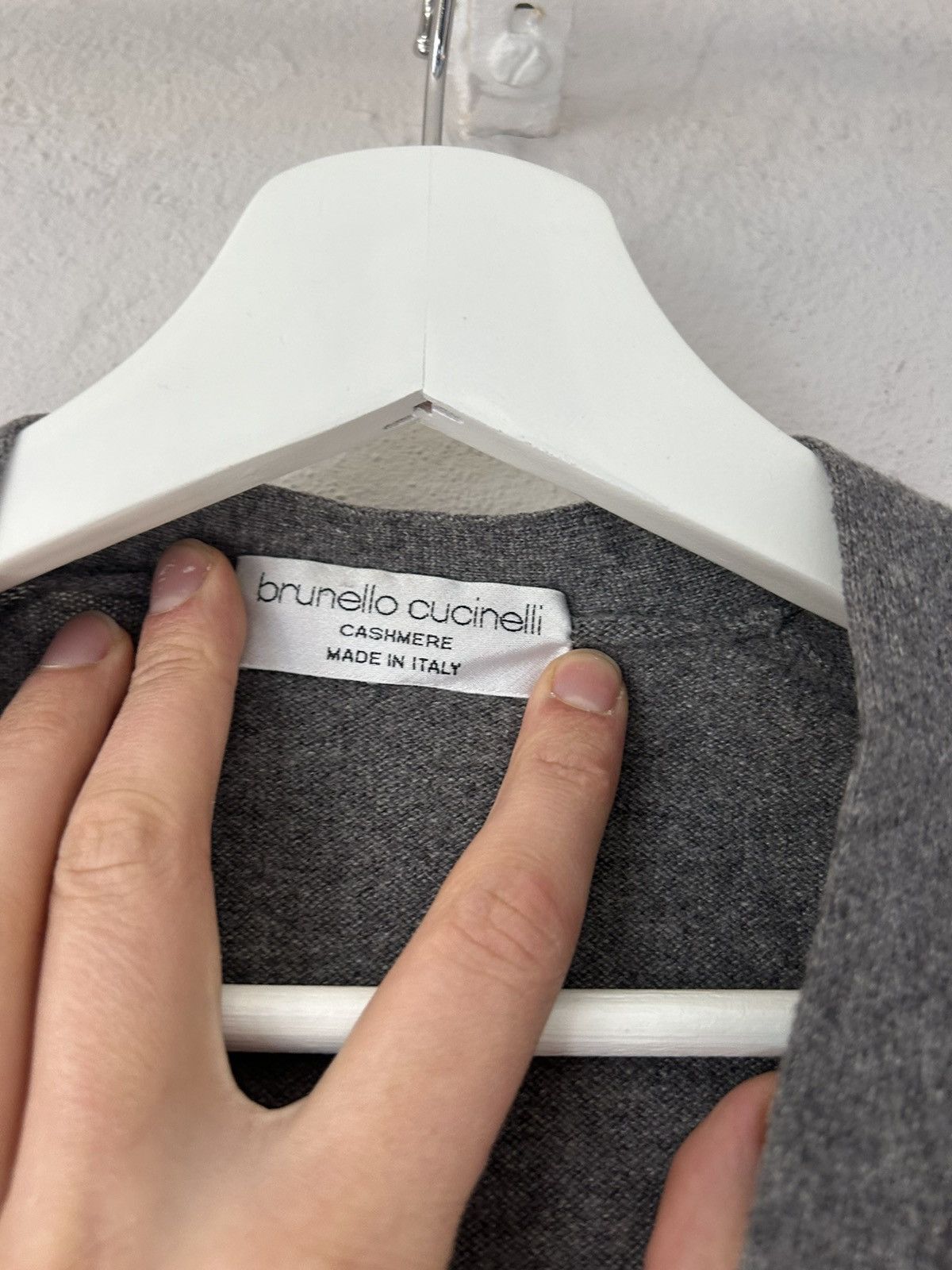 Brunello Cucinelli Grey Knit Cardigan Vest Size US L / EU 52-54 / 3 - 3 Thumbnail